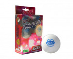 GKI Euro Plastic 40+ Table Tennis Ball, Pack of 12 (White)