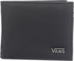 Vans Men Black Artificial Leather Wallet(7 Card Slots)