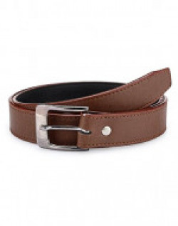 Krystle Boy's PU Leather Belt (KRY-BOY-BRN1-BELT, Brown, Free Size)