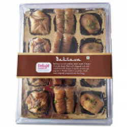Delight Foods Special Arabian Baklawa - 12 Pcs [ 3 Variants of 4 Pcs Each ]