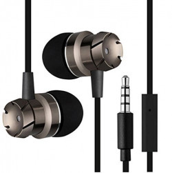 FWIndia in-Ear Wired Earphone with Extra Bass (Grey)
