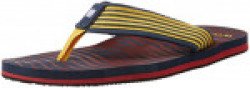 Woodland Men's Navy and Red Flip Flops Thong Sandals - 6 UK/India (40 EU)