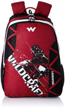 Wildcraft Polyester 35 Ltrs Red and SB School Backpack (WC 5 Dare)