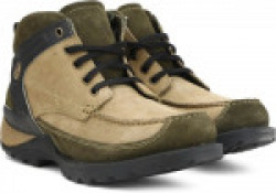 Woodland LEATHER Outdoor Shoes For Men(Khaki)