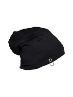 Vimal Men's Cotton Beanie and Skull Cap (Black)