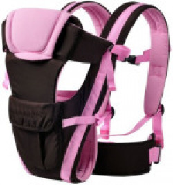 My New Born Original, Deluxe Series-4 way carrying position, with wide shoulder straps, adjustable belts and cushioned inner portions Baby Carrier(Pink, Front carry facing out)