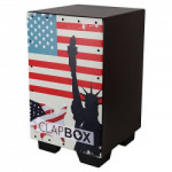 Clapbox Graphic Cajon -Brown, American Maple (H:50 W:30 L:30) - 3 Internal Snares