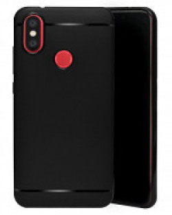 ECellStreet Protection Slim Flexible Soft Back Case Cover for Xiaomi Mi A2 / Mi 6X (5.99 Inch) - Black