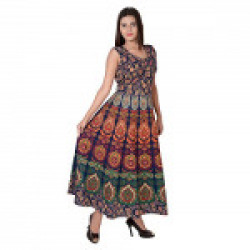 Jaipuri Fashionista Women's Cotton Dress @ 40% off
