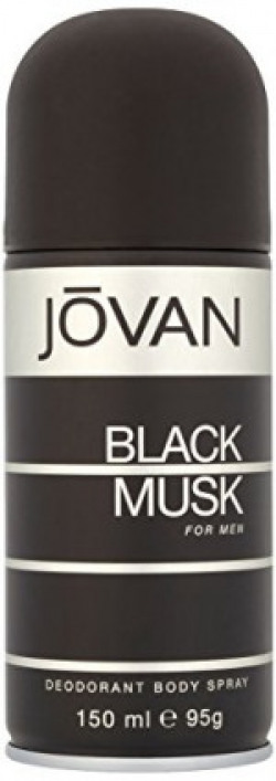 Jovan Black Musk Body Spray for Men, 150ml
