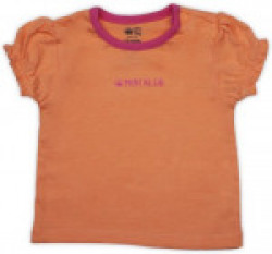 Mini Klub Cotton A-line Top(Orange, Pack of 1)