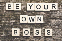 PRINTELLIGENT Inspirational Quotes Printed Poster Multicolor 23X36 Inches (BE Your OWN BOSS)