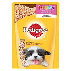 Pedigree Gravy Puppy Dog Food Chicken & Rice, 80 g Pouch