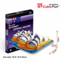Cubicfun 3D Puzzle - Sydney Opera House, Multi Color