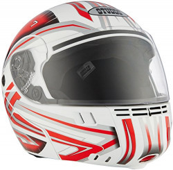 Studds Full Face Helmet Ninja 3G D1 (White N2, M)