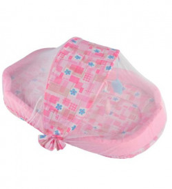 Mee Mee Baby Mattress Set with Mosquito Net (Pink)