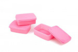 Signoraware Handy Polypropylene Square Set, 3-Pieces, Pink