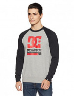 DC Men's Cotton Sweatshirt (3613372035623_ADYFT03150-KVJ0XL_Black)