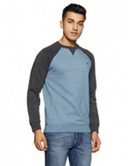 Quiksilver Men's Cotton Sweatshirt (3613371991753_EQYFT03427-BME0-L_X-Large_Captains Blue)