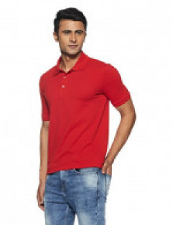 Puma Men's Solid Regular Fit Cotton Polo (82288513 Red_Small)