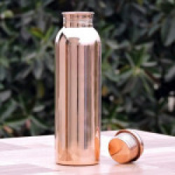 Minerva Naturals Luxury Copper Water Bottle - 1000Ml 1000 ml Bottle(Pack of 1, Brown)