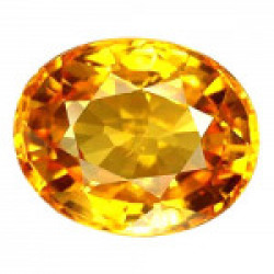 S Kumar Gems & Jewels Pukhraj Stone Original Certified Natural Yellow Sapphire Gemstone 10.25 Ratti