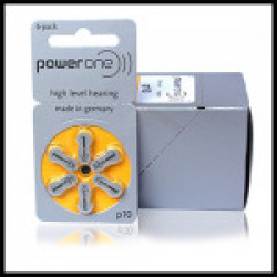 Power One Hearing Aid Battery Size 10-6 Pcs