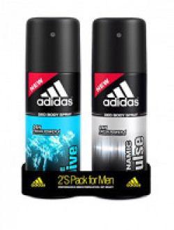 Adidas Dynamic Pulse & Ice Dive Deodorant Body Spray Combo (Pack of 2), 150ml