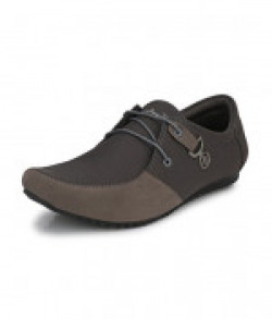 LeatherKraft Men's 020 Premium Quality Casual Shoes Sneaker (9, Grey)