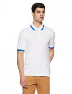 Puma Men's Polo Shirt (4056204044261_83272613_X-Large_White- Royal Blue)