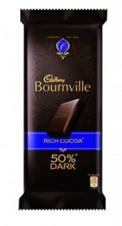 Cadbury Bournville 50% Cocoa Dark Chocolate Bar, 80 gm (Pack of 5)