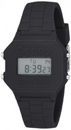Superdry Retro Digi Digital Black Dial Men's Watch - SYG201B