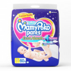 MamyPoko Pants Style Small Size Baby Diapers (60 Count)