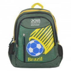 FIFA 40 Ltrs Green::Yellow School Backpack (MBE-FF001)