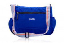 Yark Polyester 33 cms Blue Messenger Bag (Y2103ROYALBLUE)