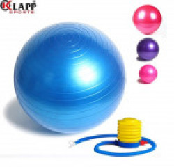 Klapp Gym Ball with Foot Pump, Anti-Burst Gym Ball, Colour May Vary (75 cm)
