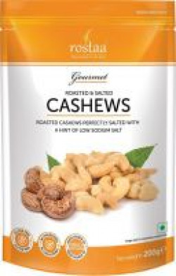 Buy 5 & Get 50% Off on Rostaa Roasted Salted Cashew 200gm Cashews (200 g, Pouch)