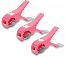 Roxa Combo of Vegetable Cutter 5X Slicer/Veg Cutter Pack of 3 (Pink)