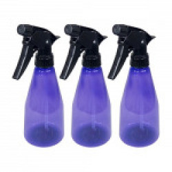 Primeway Plastic Multipurpose Trigger Spray Bottle, 360ml, 3 Pcs Set, Purple Color
