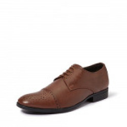 Amazon Brand- Symbol Men's Tan Formal Derby Shoes with Cap Toe- 7 UK/India (41 EU)(AZ-KY-96B)