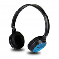 PTron Trips Bluetooth, Wired Headphones (Blue, On Ear)