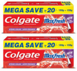 Colgate Maxfresh Spicy Fresh Red Gel Toothpaste - 300 g (Pack of 2)