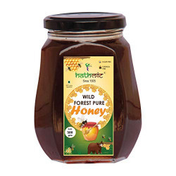 Hathmic Wild Forest Pure and Natural Honey 500 Grams, from Western Ghats, Very Limited Batch Available