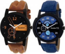 Keepkart New Stylish Leather Strap 001 002 Watch  - For Boys