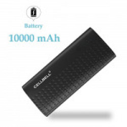 CELLBELL® 10000mAH Li-ion Power Bank(Black)