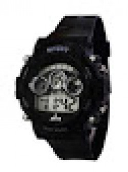 Multi functional Digital Watch- Black (Assorted Dial Design)