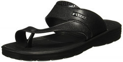 FLITE Men's Black Flip Flops Thong Sandals - 7 UK/India (40.67 EU)(FL0048G)