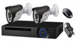 Puffin Full HD Night Vision Camera 2 PCS Bullet 1.3MP & 4-Chanel DVR