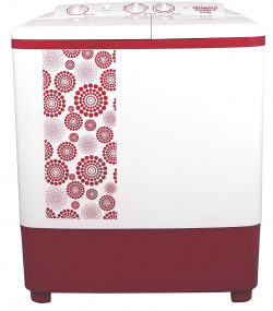 Mitashi 6.5 kg Semi-Automatic Top Loading Washing Machine (MiSAWM65v10, Maroon)