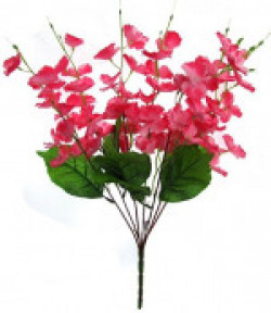 Fourwalls Amazing Artificial Blossom Flower Bunch (7 Branches, Pink)
